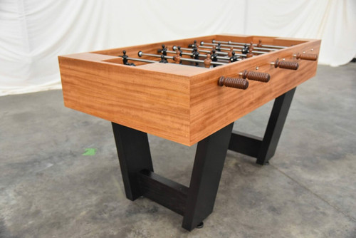 Monaco Foosball Table - A handcrafted luxury foosball table by Venture Shuffleboard, featuring premium solid wood construction, custom finishes, and stainless-steel rods for precision play. Available exclusively at Sawyer Twain.