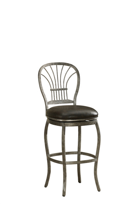 Harper Dual Height Stool | Rustic Pewter/Tobacco