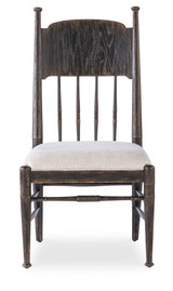 Hooker Furniture Americana Upholstered Seat Dark Wood Side Chair (2 per ctn/price ea)