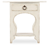 Hooker Furniture Americana One-Drawer Oval Nightstand in Cream