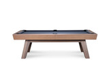 George Slate Pool Table in Grey Walnut finish, featuring Championship spill-proof felt and professional-grade K66 tournament cushions for an exceptional game.