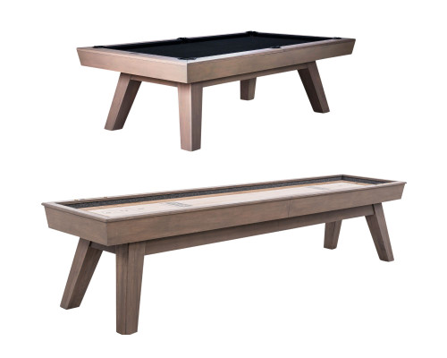 George Pool Table & Shuffleboard Combo in Glazed Pearl