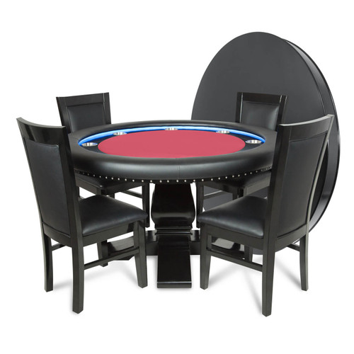 Ginza Premium Poker Table in Black | Dining Top Option | Sawyer Twain USA