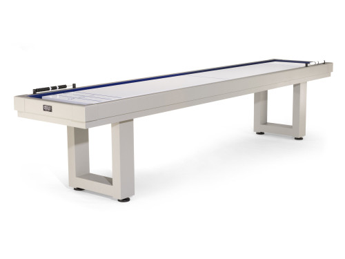 Built for the outdoors, styled like high-end furniture. The Lanai in Oyster Grey proves outdoor shuffleboard can be both tough and beautiful.