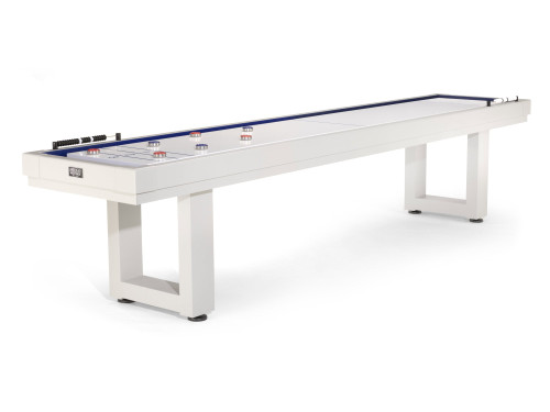 Lanai Outdoor Shuffleboard Table – Pearl White | 9' or 12' | American Heritage