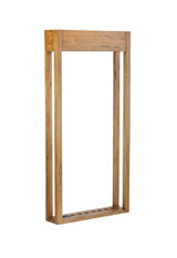 A closer look at the Brunswick Parsons Wall Rack reveals the meticulous craftsmanship and the rich texture of the Natural Dry Oak. This image captures the smooth, polished surface and precise slots designed to protect and organize your billiard cues. Ideal for discerning players who prioritize both functionality and aesthetic, this rack adds a touch of sophistication to any decor while keeping your gaming tools neatly arranged.