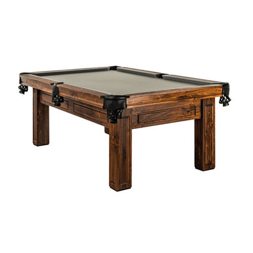Nixon Billiards Pinetop Pool Table in Pinetop finish. Rustic Billiard Table Design. 