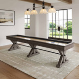 Plank & Hide Otis Shuffleboard Table | Weathered Grey | Free Install