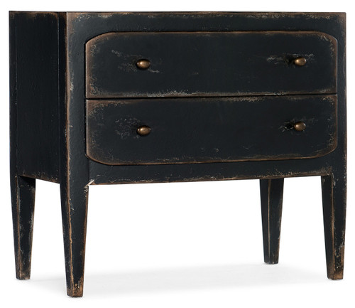 Hooker Furniture Ciao Bella Two-Drawer Nightstand- Black