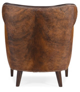 Hooker Furniture Kato Leather Club Chair w/ Dark HOH