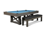 Nora Slate Pool Table | Charcoal Finish | Dining Top Option – Nixon Billiards