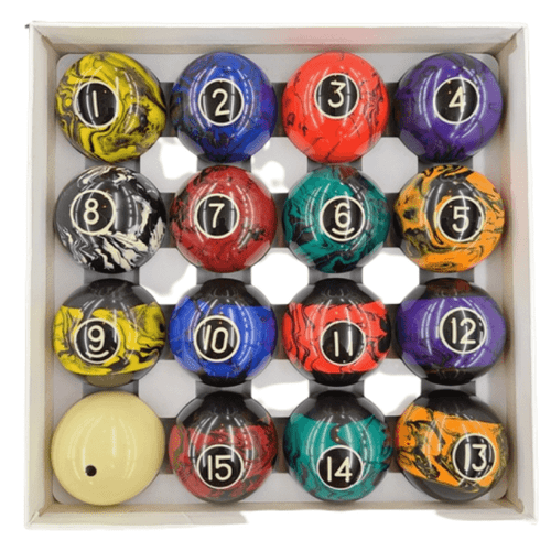 Marble Billiards Ball Set by Sawyer Twain