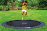 Avyna 14-foot Diameter Pro-Line FlatLine Trampoline - Titanium Grey | Sawyer Twain USA