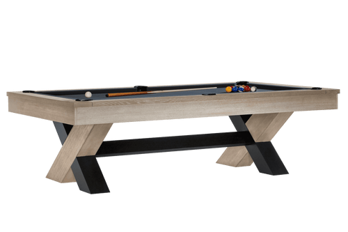 Halifax 8' Slate Pool Table – Natural Ash & Black