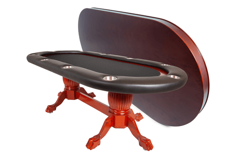 Elite Premium Poker Table in Mahogany | Dining Top Option | Sawyer Twain USA