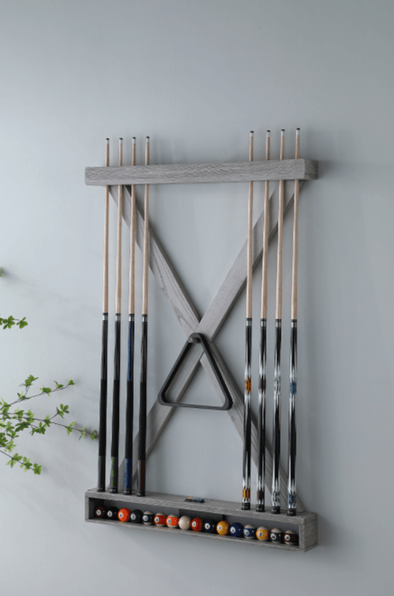 Playcraft Premium Hardwood Billiard X-Style Wall Rack | Sawyer Twain USA